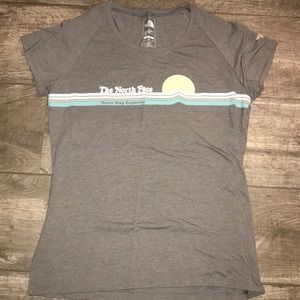 a north face t-shirt